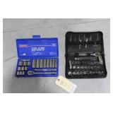 2 SAE  3/8 socket & metric set