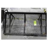 40" x 21" expanded metal shelf with tubular hangin