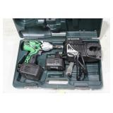 Hitachi 14VWH14DA2 impact gun, 2 batteries, charge