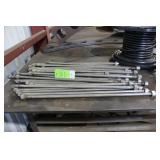 Threaded stainless steel rod 25" L, double thread