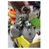 Two power systems pulleys with swing away access