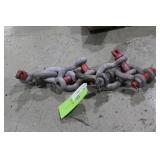 Six Crosby WLL4 3/4 clevis