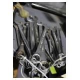 Sixteen assorted combo open & box wrenches 1/8 - 1