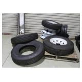 Tire & Rim pallet lot -2x  Raneer 235/AER16 unmoun