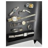 Nine watches: phasar, bulova accutron, eligin,