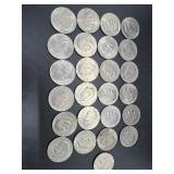 Twenty-Five Eisenhower Dollars: (2)1971,