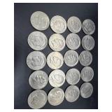 Twenty Eisenhower Dollars: 1971, (10) 1972, (2)