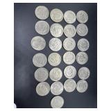 Twenty-Five Eisenhower Dollars: (23)1972, 1971,