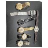 Seven Watches: Caravelle, Quartz, Waltham,