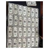 Fifty US $2 Federal Reserve Notes