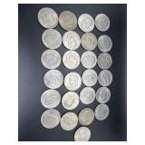 Twenty-Five Eisenhower Dollars: 1971, (10)1972,