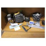 Three cameras & accessories - Bell & Howell