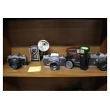 Five Cameras - Minolta XG9, Duaflex II Kodak