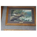 "Hot Bed" F.W. Thomas signed & numbered Bass fish