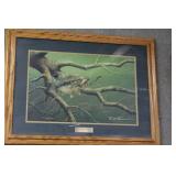 "Perfect Cast" by F. W. Thomas framed bass print