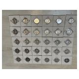 Thirty Silver Quarters: 1934, 1935, (3)1936,
