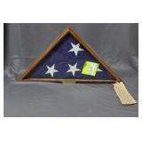 Presentation Flag in case Sgt Lloyd Skarlis