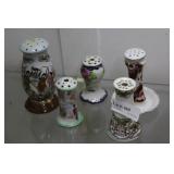Five HP porcelain hat pins