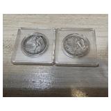 Two 1925 Stone Mountain Half Dollars