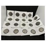 Nineteen 2005 Kansas State Quarters with the