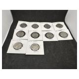 Ten 2015 Nebraska State Quarters with the Error