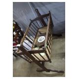 Baby cradle, hardwood const., can be