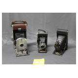 Three Cameras - Kodak accordion, Polaroid Land