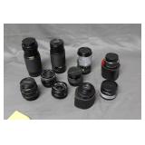 Ten camera lenses - Corton, Sigma, Macro lense,