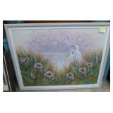 Pond Lillies & Great Heron