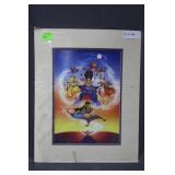 Disney Channel Lithograph Aladdin