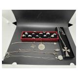 Sterling Silver lot with fifteen rings, five