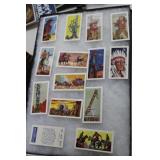 25 Western themed cigarette cards - case not