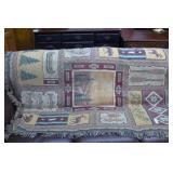 Native American themed  throw 72 in x48 in.