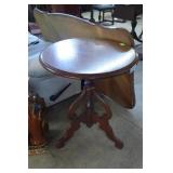 Circular hardwood end table24 in dia x 30 in