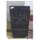 Medieval copy grave stoneWeathered  father &