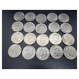 Twenty Eisenhower Dollars: 1971, (10) 1972, (2)