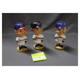 Three Baseball bobble heads: Brewers, Twins &