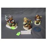 Three Goebel figures - Camera man, skier, & She