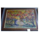 Nice Thomasville Plantation style rush seated arm