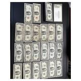 Six US Federal Reserve $1, Twelve Federal Reserve