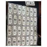 Fifty US $2 Federal Reserve Notes