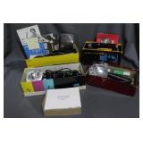 Kodak zoom 8 camera in box, Sun Gun Sylvania