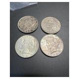 Four Peace Dollars: (3)1923, 1926
