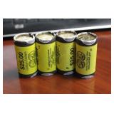 Four $25 Rolls of Sacagawea Golden Dollars: