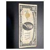 One US $10 Gold Certificate