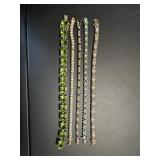 Five Sterling Silver Bracelets - total weight