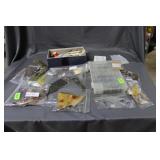Fly tying feathers, string & hooks