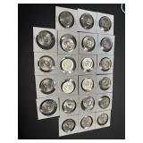 Twenty-Two US Kennedy Half Dollars: (2) 2002,