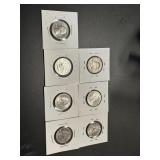 Seven US San Francisco Mint State Quarters: 2019