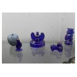 Fenton animals - Owl, eagle, penguin, tractor &